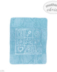 BABY MINK BLANKET - BLUE ABC