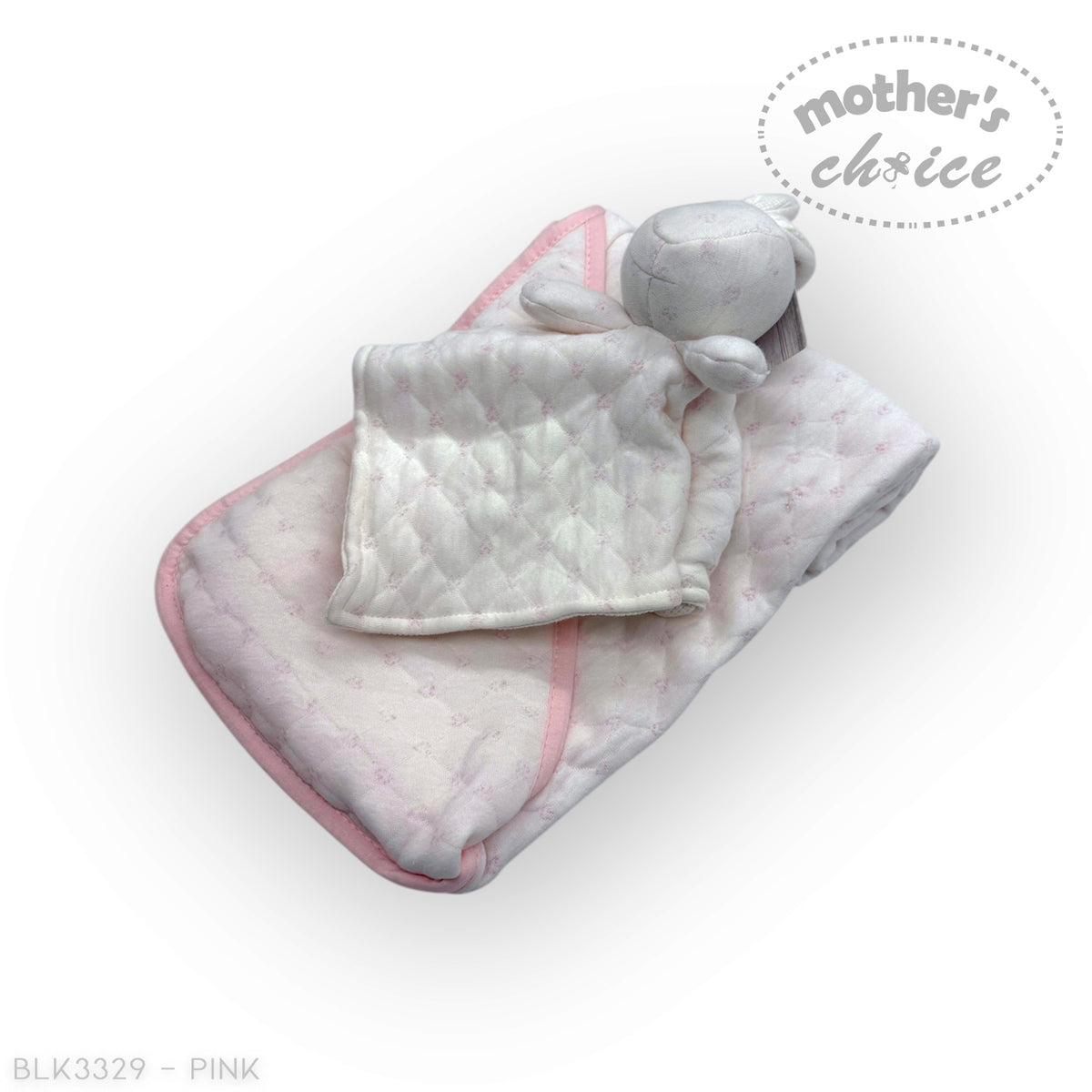 M/C SHERPA BLANKET &amp; RABBIT  DUDU PINK
