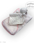 M/C SHERPA BLANKET & RABBIT  DUDU PINK