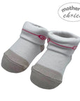 M/C FANCY BOX SOCKS 'GIRLS GREY/PINK'