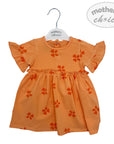 INF GIRLS DRESS SET 'ORANGE' 3-6M