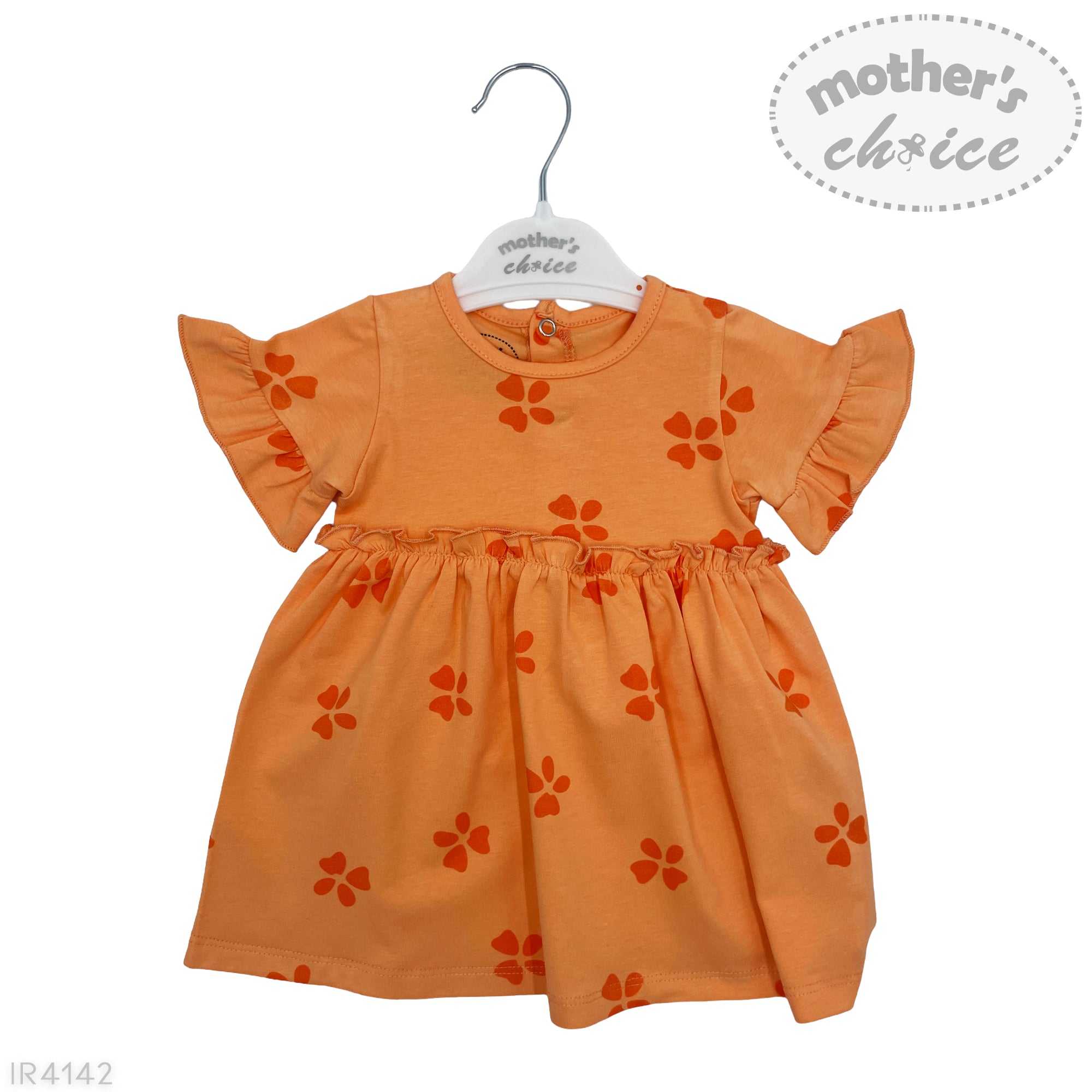 INF GIRLS DRESS SET 'ORANGE' 6-12M