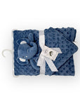 M/C BUBBLE SHERPA RECEIVER WITH SECURITY BLANKET BLUE