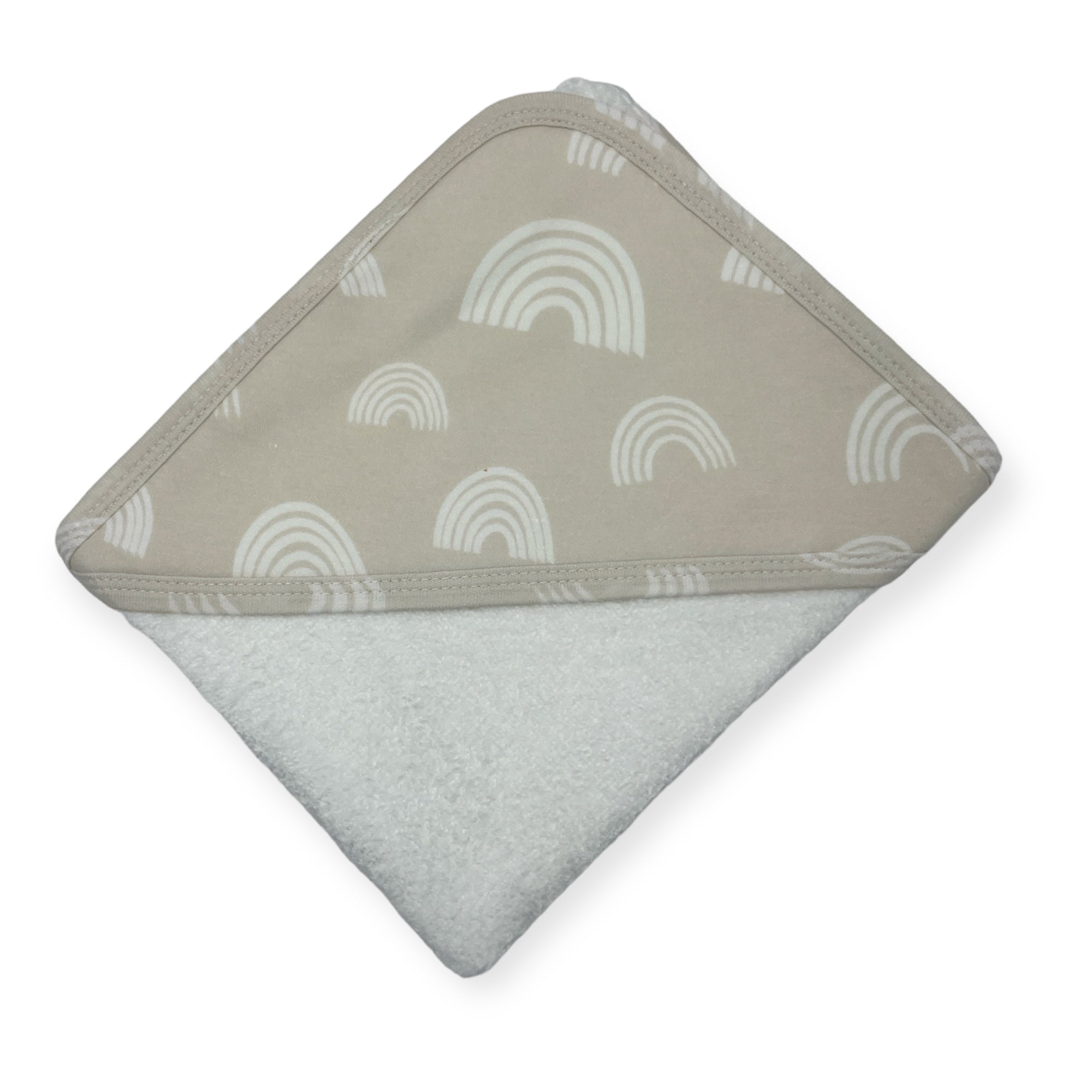 M/C BAMBOO HOODED TOWEL STONE