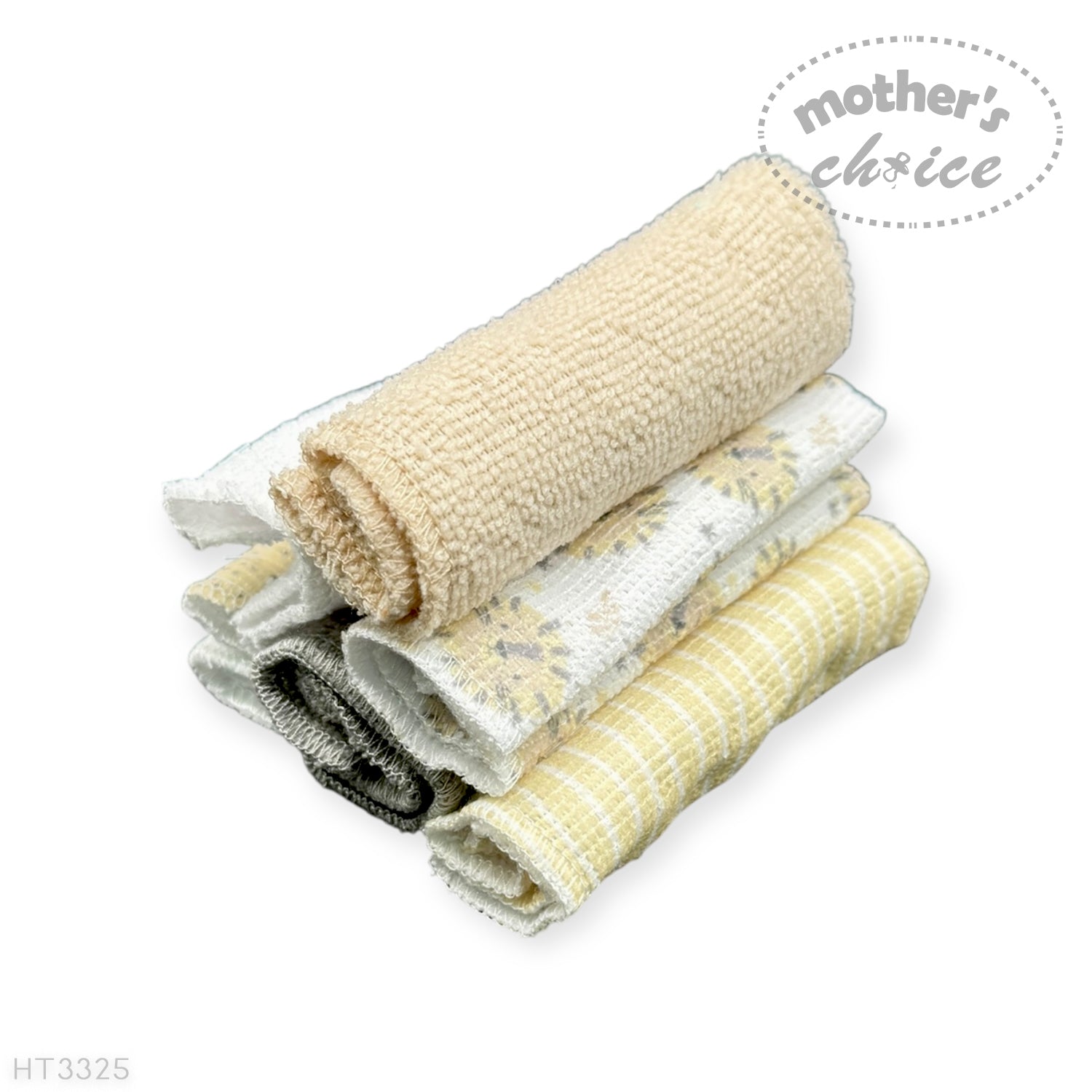 M/C 6 PACK WASHCLOTH SET STONE BEAR