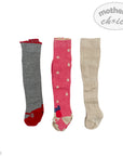 GIRLS 3 PACK WINTER TIGHTS ASSORTED