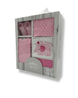 M/C 5 PCS GIFT SET PINK ELEPHANT