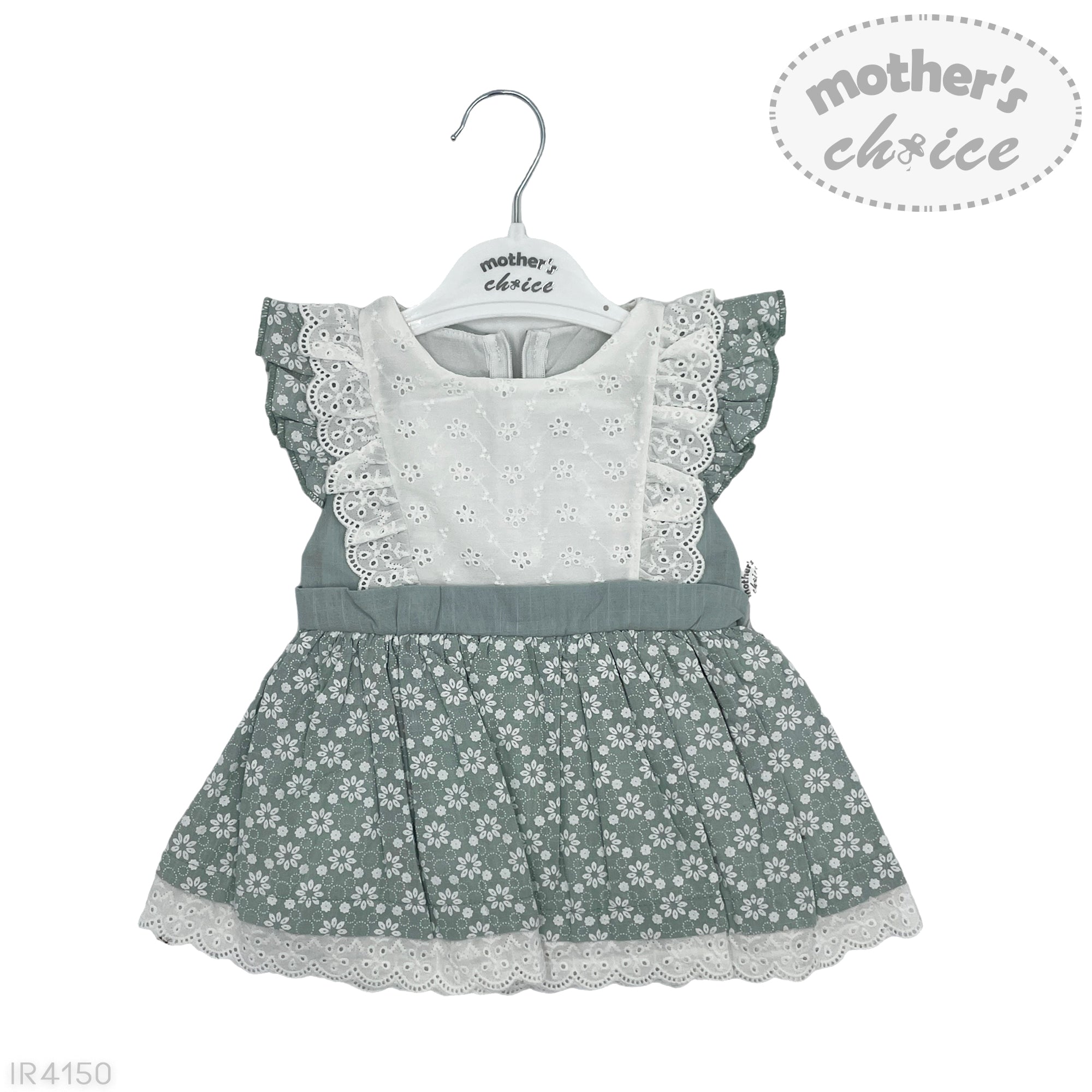 M/C COTTON S/S LINEN DRESS  SUMMER DIP 18M