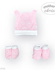 M/C BAMBOO 3PK NEWBORN BEANIE SET PINK