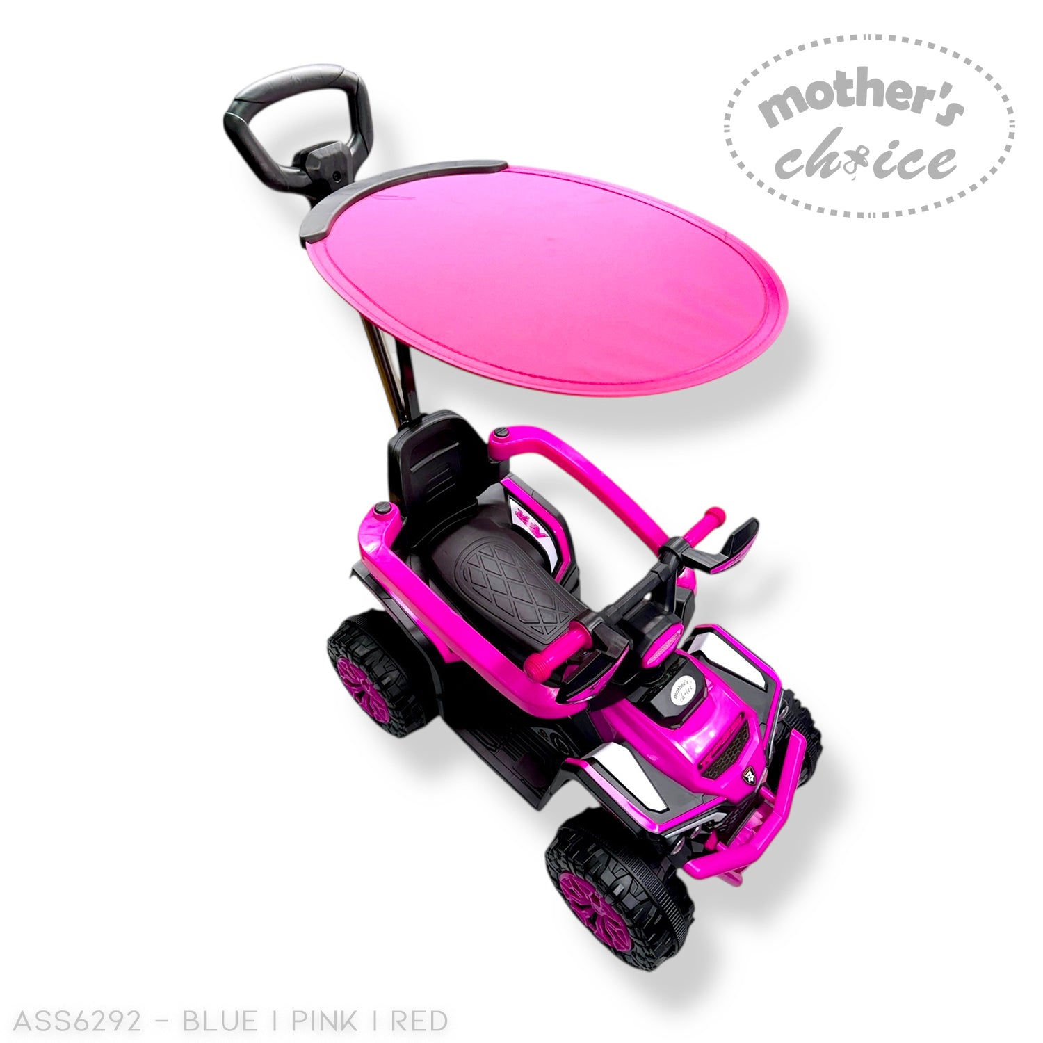 MOTHERS CHOICE RIDE ON CAR WITH CANOPY