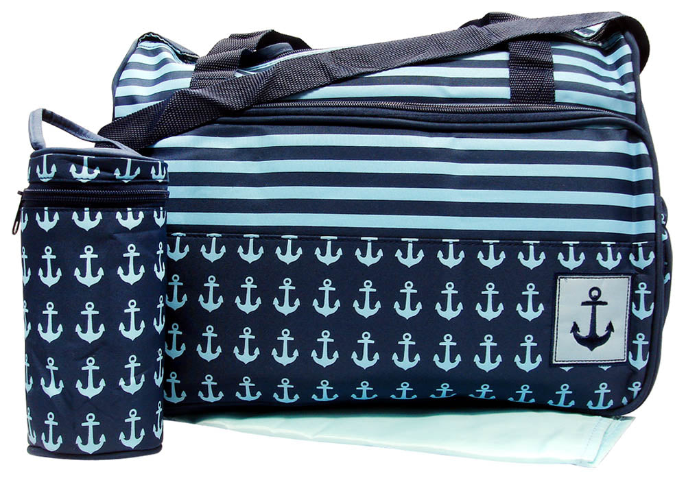 ANCHOR DIAPER BAG-BLUE