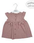 INF GIRLS DRESS 'SCARLET PINK' 12-18M