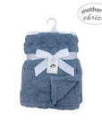 M/C SINGLE LAYER JACQUARD BLANKET BLUE