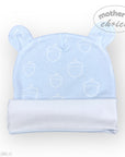 M/C BAMBOO 3PK NEWBORN BEANIE SET BLUE