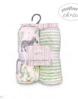 M/C 2 PACK FLEECE BLANKET SAFARI