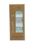 M/C BAMBOO 3PK FACECLOTHS BLUE