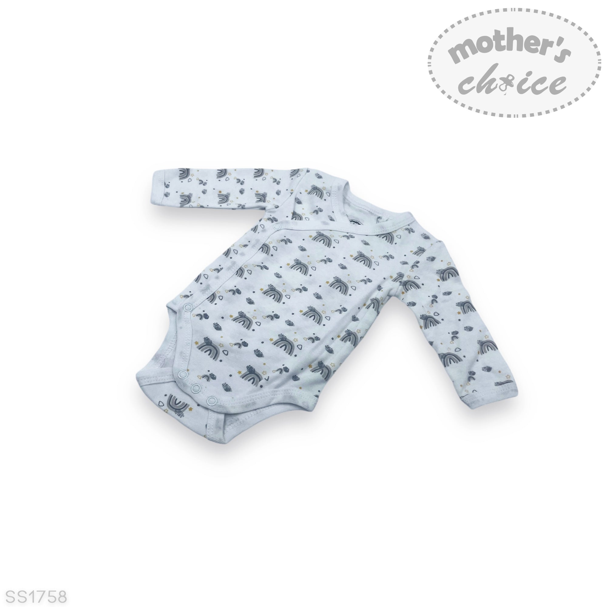 M/C STARTER PACK &#39;GREY RAINBOW&#39; 0-3M