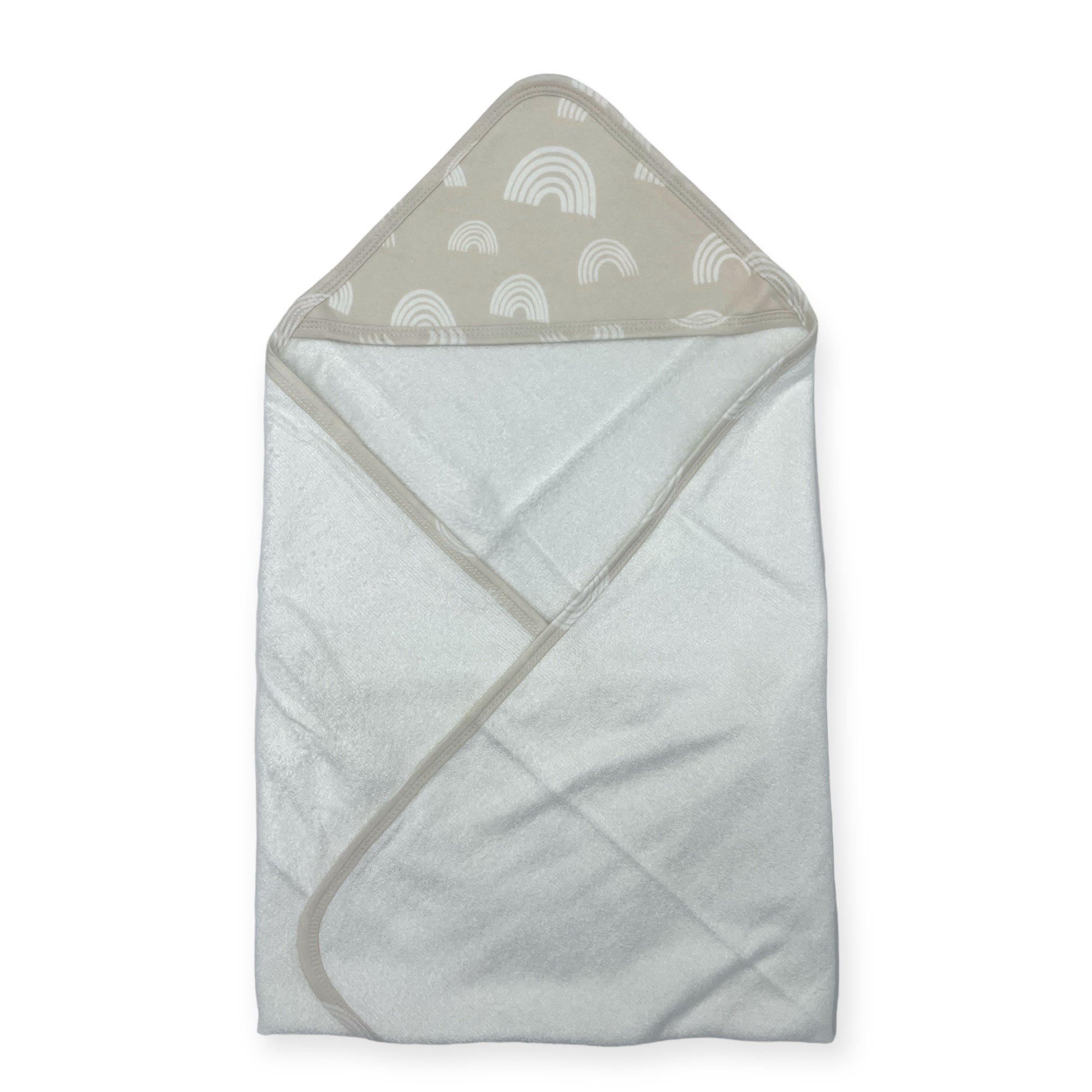 M/C BAMBOO HOODED TOWEL STONE