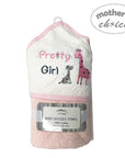MC 100% COTTON BABY HOODED TOWEL - PRETTY GIRL