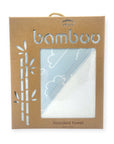 M/C BAMBOO HOODED TOWEL BLUE