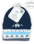 100% COTTON 5 PACK BEANIE HAT SET 'ELIE'