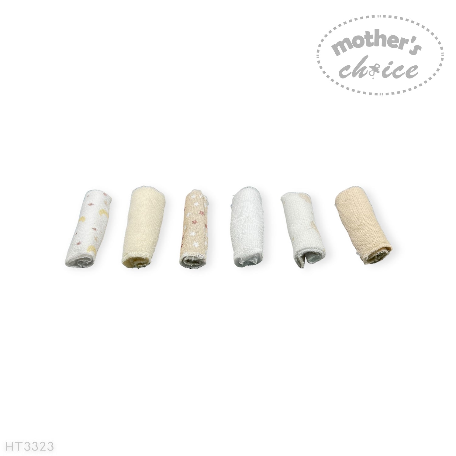 M/C 6 PACK WASHCLOTH SET STONE MOON
