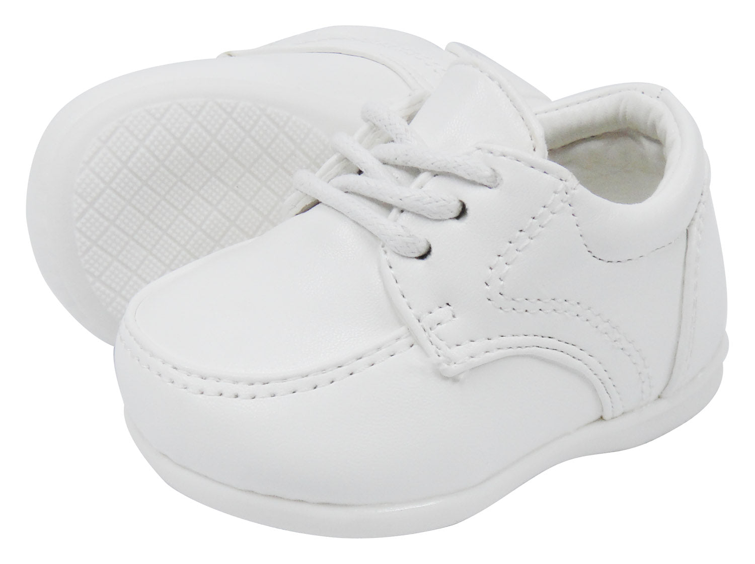 BOYS WHITE LACE UP SHOE