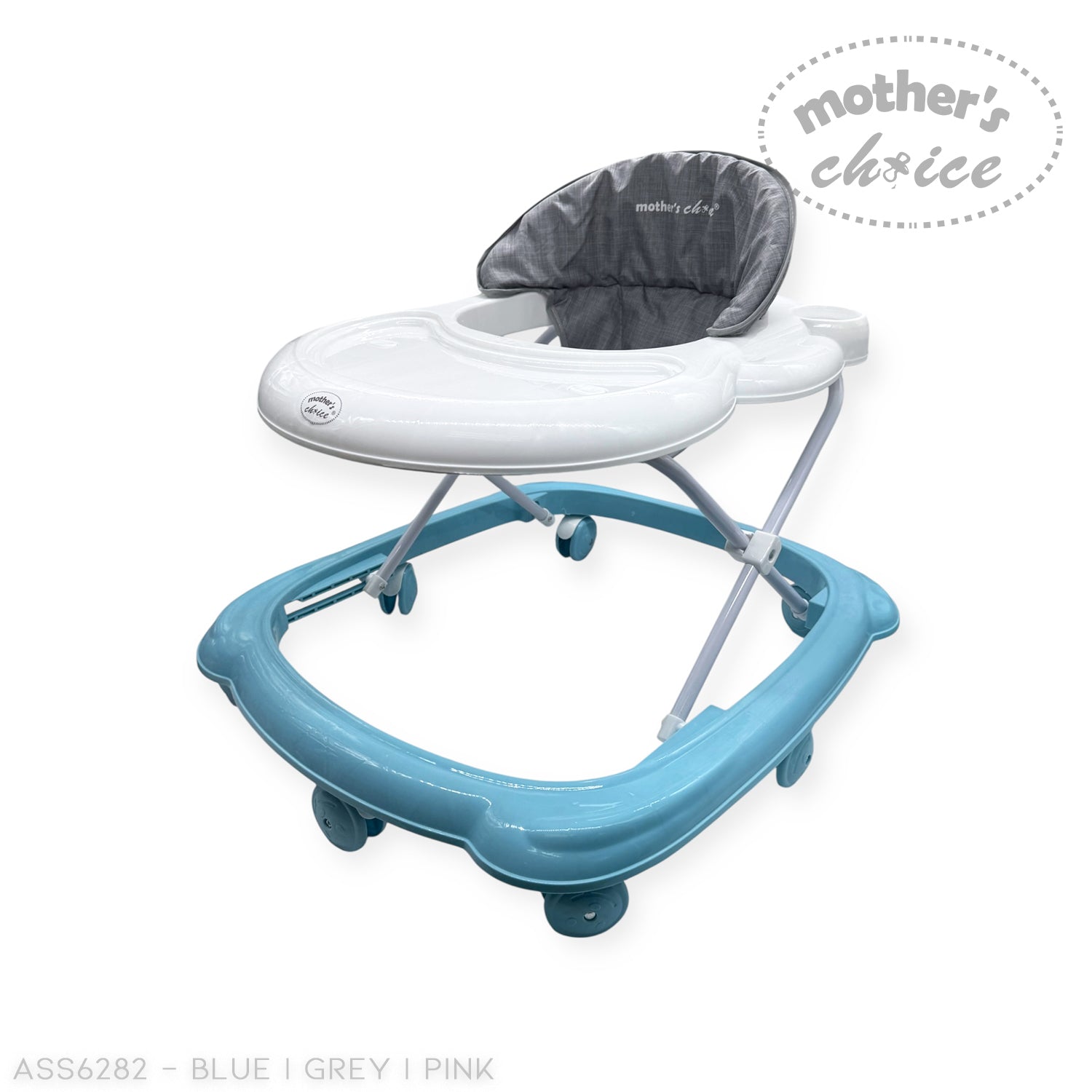 MOTHERS CHOICE BABY WALKER WITH MUSIC AND LIGHT, PLASTIC WHEEL