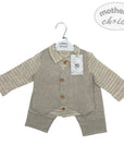 INF BOYS 3PC NATURAL LINNEN SET