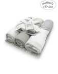 M/C 3PC HOODED TOWELS AND 3PC FACECLOTHS BROWN CONSTRUCTION CARS