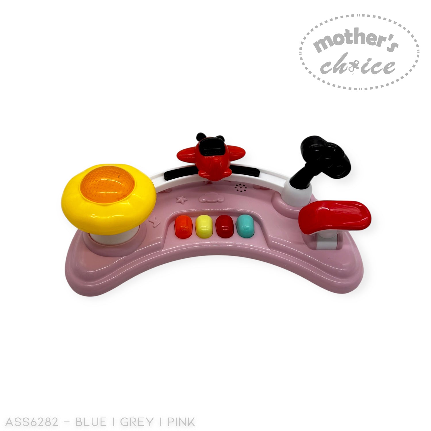 MOTHERS CHOICE BABY WALKER WITH MUSIC AND LIGHT, PLASTIC WHEEL