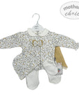 M/C GIRLS 5PC SET YELLOW/GREY N/BORN