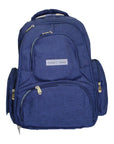 INFANTS LINNEN DIAPER BACKPACK NAVY