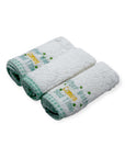 3 PACK EMBROIDED FACECLOTH SET