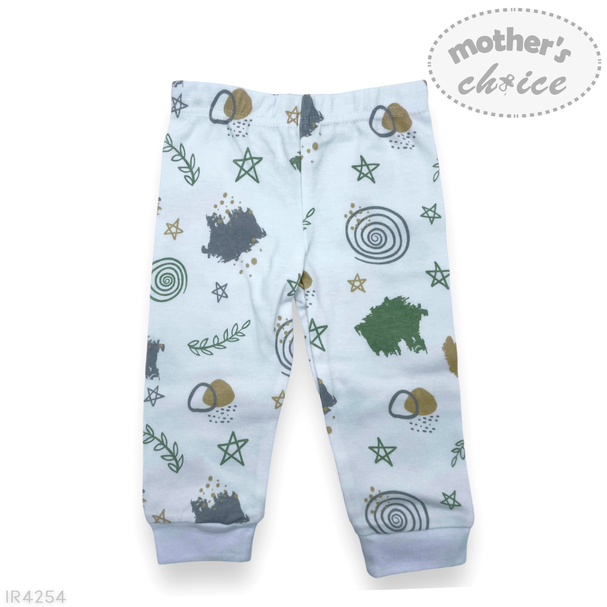 M/C 2 PACK LEGGINGS  &#39;MINT ART&#39;  0-3M