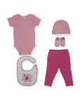 M/C 5 PCS GIFT SET PINK ELEPHANT