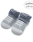 M/C FANCY BOX SOCKS 'BOYS LACE UP-NAVY/GREY'