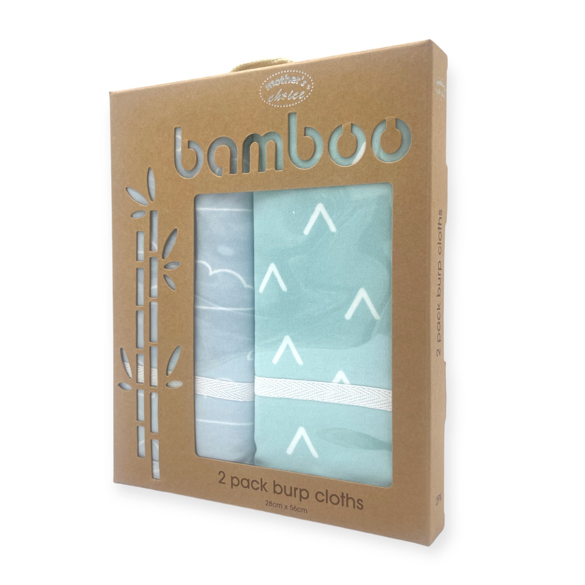 M/C BAMBOO 2PK BURPERS BLUE