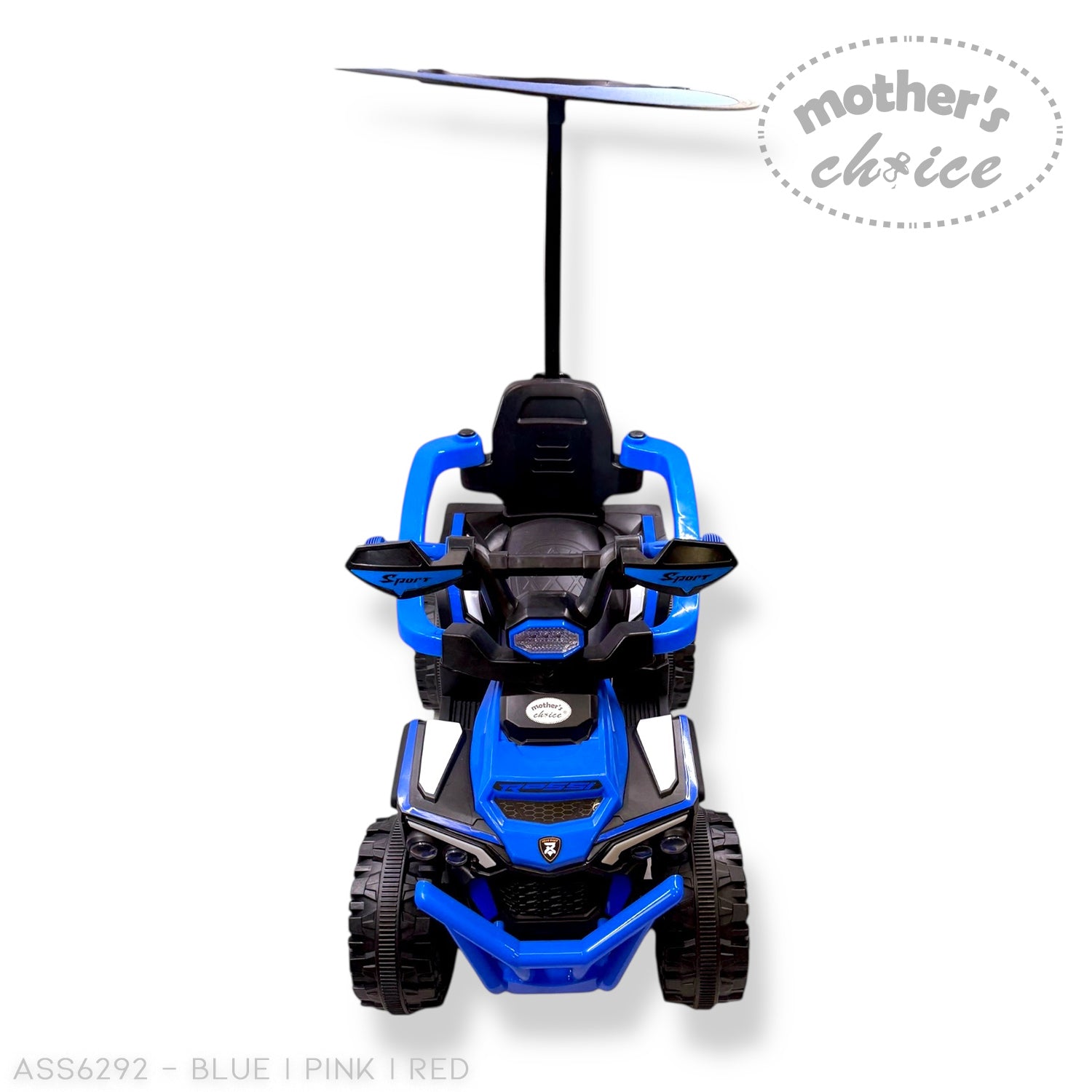 MOTHERS CHOICE RIDE ON CAR WITH CANOPY
