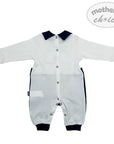 M/C BOYS SAILOR  ROMPER L/S NAVY 9M