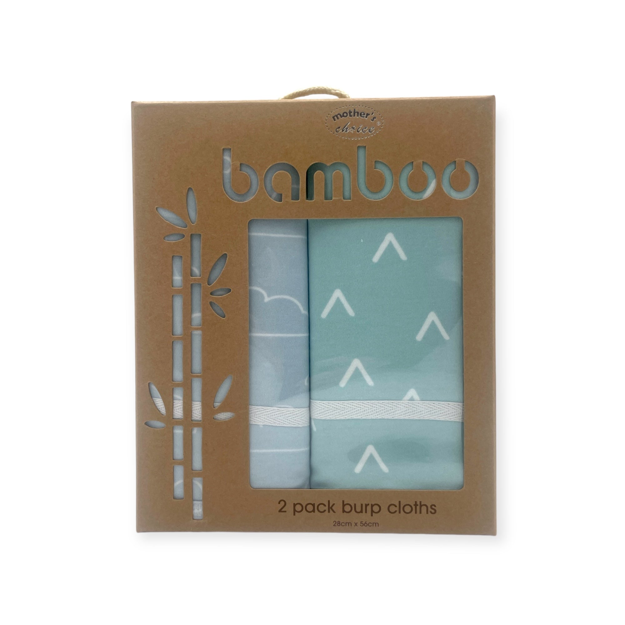 M/C BAMBOO 2PK BURPERS BLUE