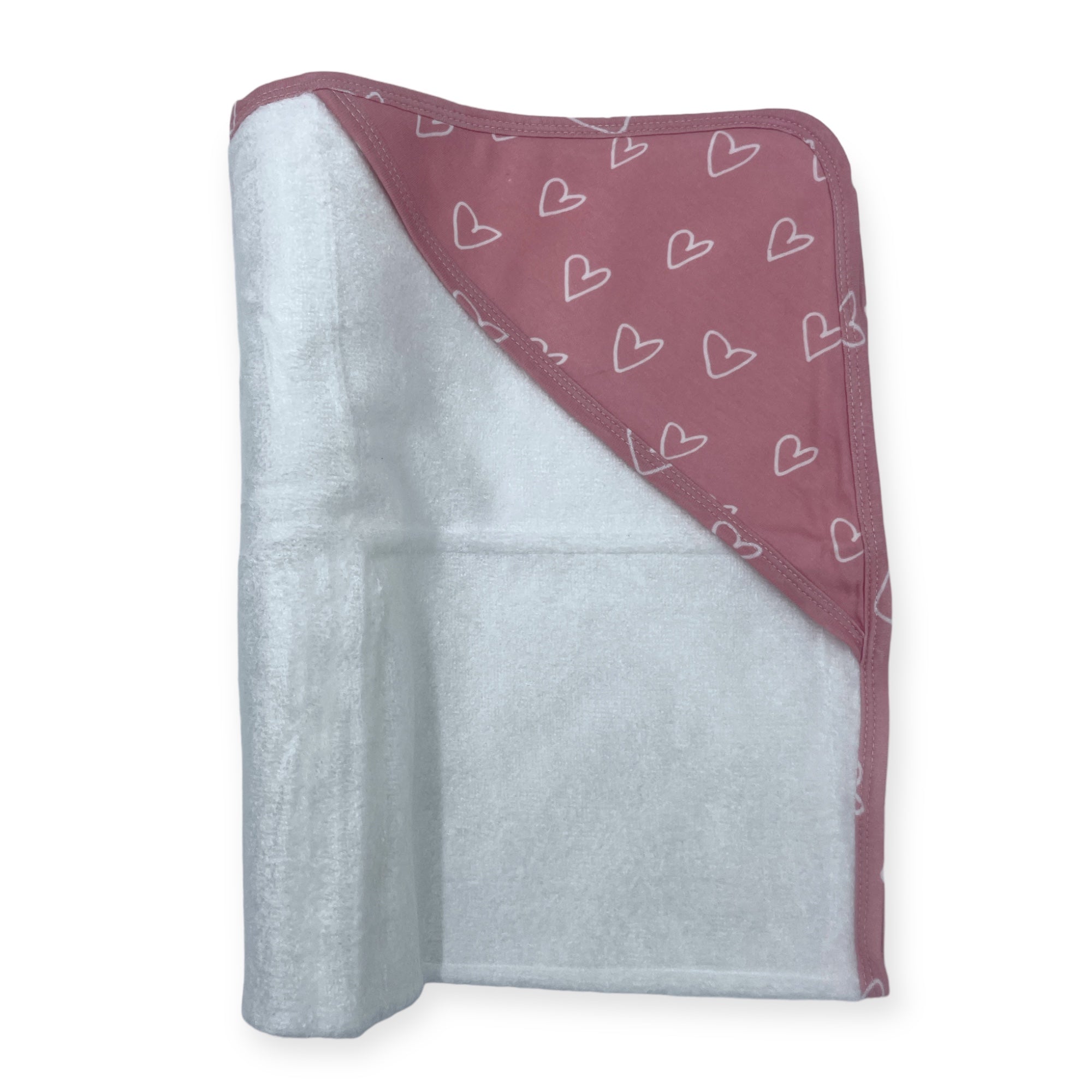 M/C BAMBOO HOODED TOWEL PINK