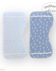 M/C BAMBOO 2PK  BURP CLOTHS BLUE