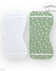 M/C BAMBOO 2PK  BURP CLOTHS SAGE