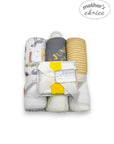 M/C 3PC HOODED TOWELS AND 3PC FACECLOTHS  JUNGLE CUTIE