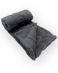 M/C SINGLE LAYER JACQUARD BLANKET GREY