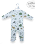 M/C ZIPPER BABYGROW  'MINT ART' NB