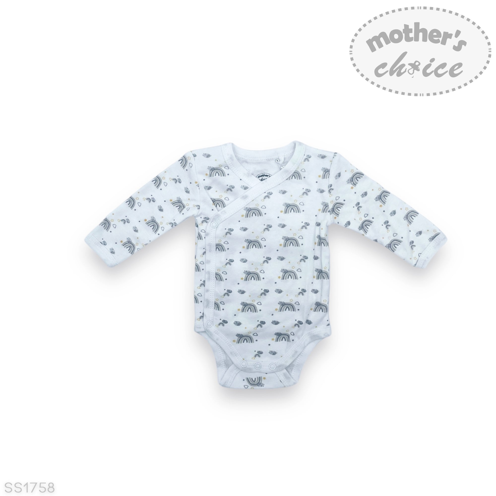 M/C STARTER PACK &#39;GREY RAINBOW&#39; 0-3M