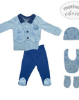 INF BOYS 5PC AIRFORCE SAILOR  SET 0-3M