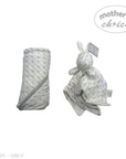 M/C SHERPA BLANKET & RABBIT  DUDU GREY